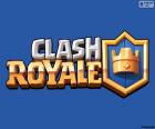 Logotipo do Clash Royale, um jogo de estratégia em tempo real