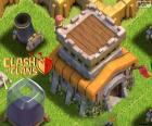 Três edifícios de Clash of Clans