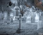 Túmulos no cemitério, Halloween