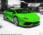 Lamborghini Huracán, um carro desportivo de alto desempenho, sua velocidade máxima é mais de 325 km/h