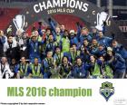 Seattle Sounders FC, campeão da Major League Soccer 2016, primeira divisão de futebol profissional nos ESTADOS Unidos e no Canadá