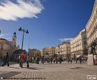 A Puerta del Sol é dos lugares mais famosos de Madrid