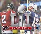 Super Bowl 2017. New England Patriots contra o Atlanta Falcons, no estádio NRG em Houston, Texas, 5 de fevereiro de 2017