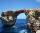 A janela azul era um arco natural de calcário, na ilha de Gozo, Malta. Tragado por uma tempestade em 8 de março de 2017