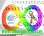 Dia Mundial de Conscientização do Autismo, 2 de abril. Mudança de atitudes em relação a pessoas com autismo e reconhecer os seus direitos como cidadãos