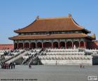 A Palácio da Harmonia Suprema no coração da Cidade Proibida, Pequim, China