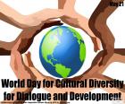 Diversidade Cultural global de dia para o diálogo e o desenvolvimento