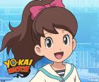 Katie é uma garota muito inteligente, amiga de Nathan, Yo-Kai Watch