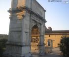 O Arco de Tito é um arco triunfal, localizado na Via Sacra, Roma, Itália