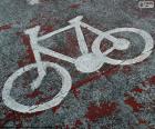 Bicicleta pintada, sinal