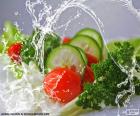 Lave os legumes