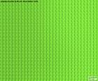 Placa de base verde de Lego