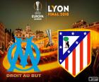 Olympique de Marselha vs Atlético de Madrid. Final da Europa League 2017-2018, 16 de maio às OL Estádio Parc em Lyon (França)