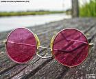Óculos de sol rosa