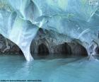 Impressionante fotografia de cavernas de mármore localizada no Lago General Carrera, Patagônia, Chile