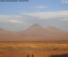 Vulcões no deserto do Atacama, no Chile. A área mais importante são o vulcão Lascar, Licancabur e Sairecabur