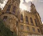 Detalhe de o Castelo de Hohenzollern-Sigmaringen, AlemanhaDetalhe