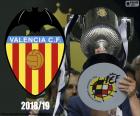 Valencia CF campeão Copa del Rey 2018-2019, depois de derrotar o FC Barcelona 2-1 e obter seus 8 Copa del Rey