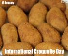 16 de janeiro é o Dia Internacional do Croquete, um dos pratos que todo mundo gosta e pode ser preparado com uma variedade de ingredientes