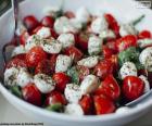 Salada de tomate e mussarela