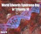 Dia Mundial da Síndrome de Edwards ou Trisomia 18
