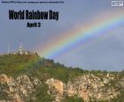 Todo dia 3 de abril é comemorado o dia do Arco-Íris e é um dos fenômenos naturais mais curiosos e bonitos, ele aparece quando a luz do sol passa pelas gotas de chuva em um ângulo de 42 graus