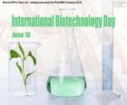 Dia Internacional de Biotecnologia, 16 de junho. Biotecnologia é o conjunto de técnicas para o uso de componentes de organismos vivos, como genes, enzimas e células, a fim de obter produtos com objetivos específicos.