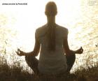 Puzle Medite, Mulher, Yoga