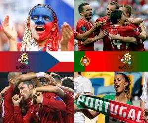 Puzle República Checa - Portugal, quartas, Euro 2012