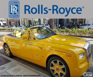 Puzle Rolls-Royce de cor amarela