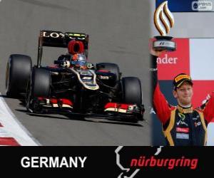 Puzle Romain Grosjean - Lotus - Grande Prêmio Alemanha 2013, 3º classificado