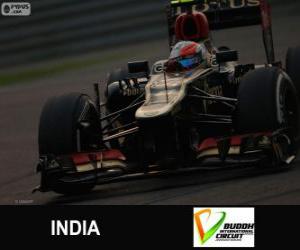 Puzle Romain Grosjean - Lotus - Grande Prêmio da Índia 2013, 3º classificado