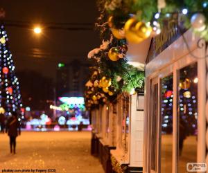 Puzle Rua decorada Natal