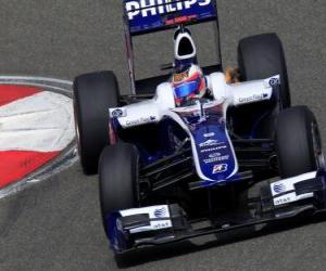 Puzle Rubens Barrichello - Williams - Xangai 2010