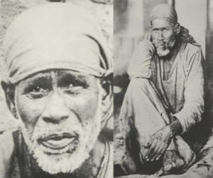 Puzle Sai Baba de Shirdi, guru indiano, yogi e faquir que é considerado pelos seus seguidores como um santo