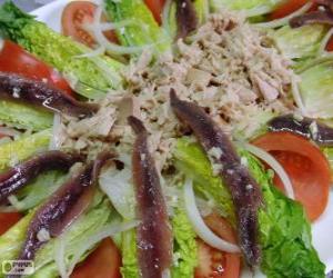 Puzle Salada de corações de alface de Tudela