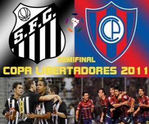 Puzle Santos FC - Cerro Porteño. Semifinal da Copa Libertadores 2011