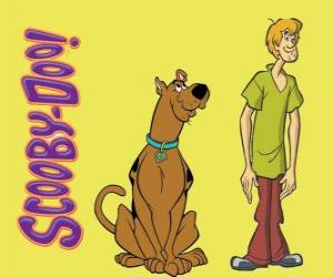 Puzle Scooby-Doo e Shaggy, dois amigos