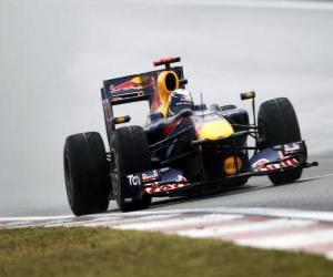 Puzle Sebastian Vettel - Red Bull - Xangai 2010