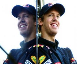 Puzle Sebastian Vettel - Red Bull - 2010 Grande Prêmio da Hungria