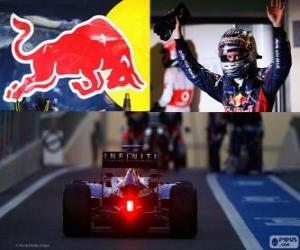 Puzle Sebastian Vettel - Red Bull - Grande Prêmio de Abu Dhabi 2012, 3º classificado