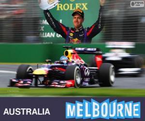 Puzle Sebastian Vettel - Red Bull - GP da Austrália 2013, 3º classificado