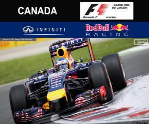 Puzle Sebastian Vettel - Red Bull - GP do Canadá de 2014, 3º classificado