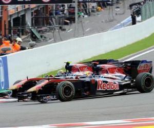 Puzle Sebastien Buemi, Jaime Alguersuari - Toro Rosso - Spa-Francorchamps 2010