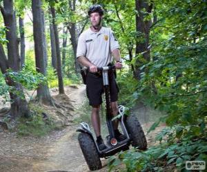 Puzle Segway, meio de transporte de duas rodas lado a lado