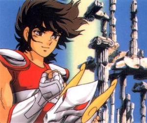 Puzle Seiya de Pégaso, o personagem principal de Saint Seiya ou Os Cavaleiros do Zodíaco