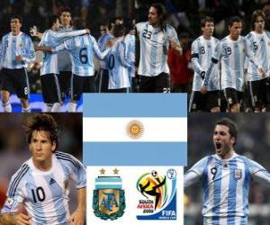Puzle Seleção da Argentina, pelo Grupo B, África do Sul 2010