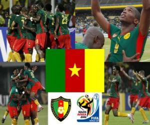 Puzle Seleção de Camarões, o Grupo E, na África do Sul 2010