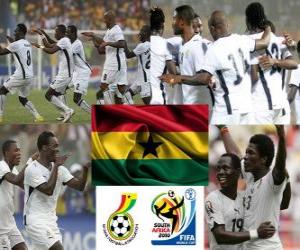 Puzle Seleção de Gana, o Grupo D, na África do Sul 2010