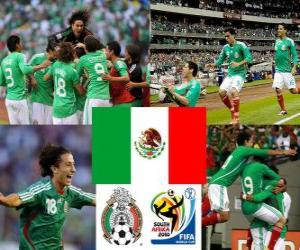 Puzle Seleção do México, Grupo A, a África do Sul 2010